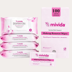 Hypoallergenic Makeup Remover Wipes Bulk Bundle | 100 makeup wipes individually wrapped + 200 Count Face Wipes (4 x 50)