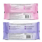 Makeup Remover Wipes Set | 2 Pack 50 Count Hyaluronic Acid Makeup Wipes + 50 Count Vitamin E Face Wipes