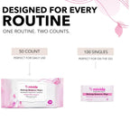 Hypoallergenic Makeup Remover Wipes Bulk Bundle | 100 makeup wipes individually wrapped + 200 Count Face Wipes (4 x 50)