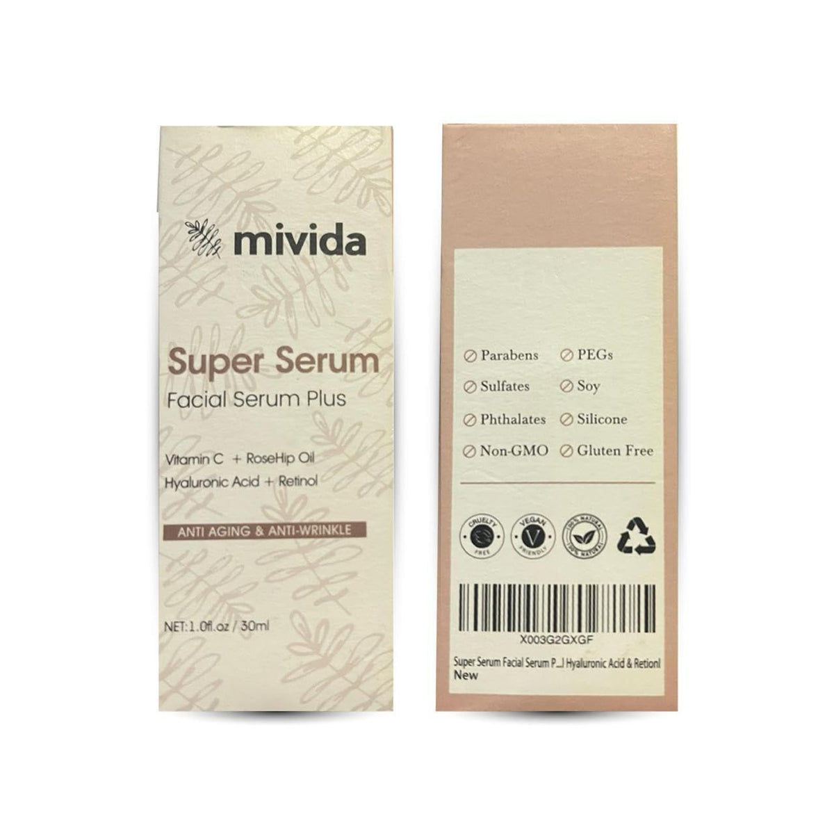 mivida All-in-One Anti-Aging Super Serum, 1 Fl Oz