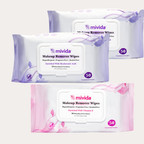 Makeup Remover Wipes Set | 2 Pack 50 Count Hyaluronic Acid Makeup Wipes + 50 Count Vitamin E Face Wipes