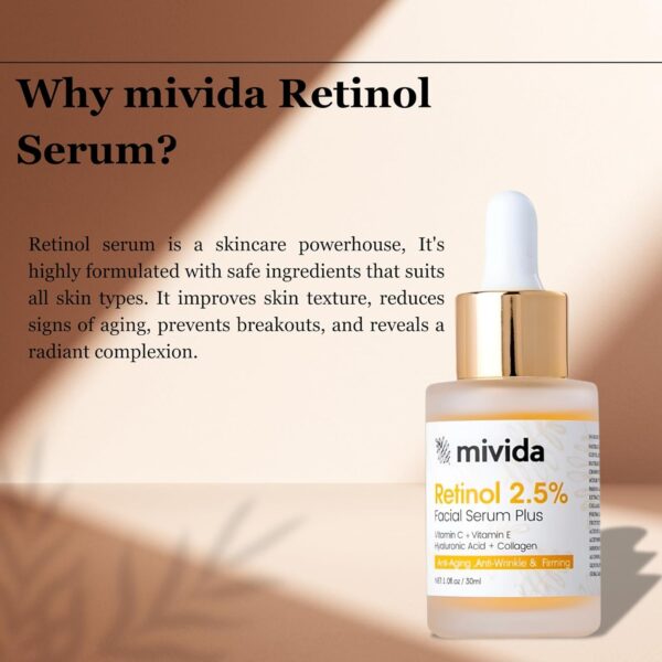 2.5% Retinol Serum – Wrinkle Reduction, Firming & Brightening Serum - Image 6