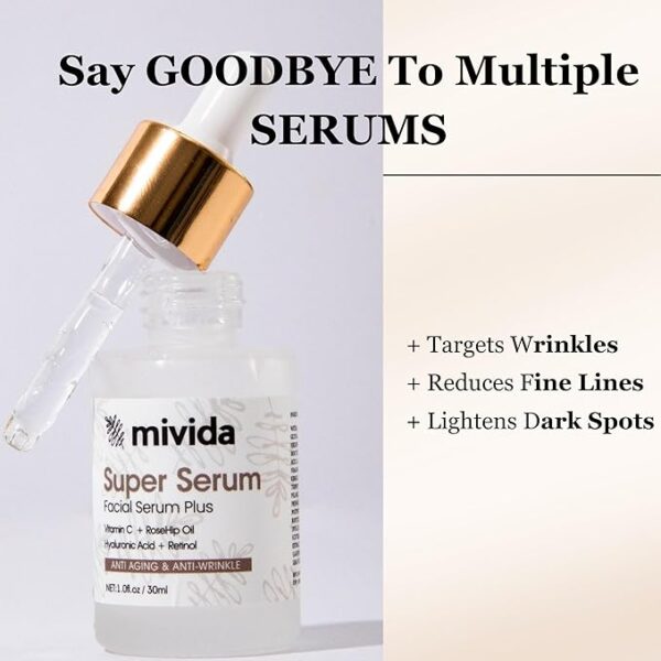 All-in-One Anti-Aging Super Serum – Retinol, Hyaluronic Acid & Vitamin C - Image 3