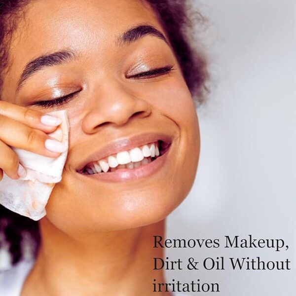 Hypoallergenic Individually Wrapped Makeup Remover Wipes with Vitamin E | 100 Count - Image 4