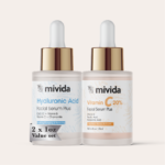 mivida 20% Vitamin C & Hyaluronic Acid Serum Set 2x1floz