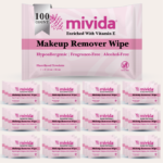 mivida Hypoallergenic Makeup Remover Wipes with Vitamin E, Individually Wrapped (100 Count)