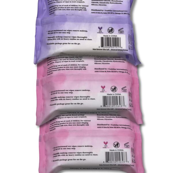 mivida Hypoallergenic Makeup Remover Wipes Bundle | Biodegradable Facial Cleansing & Towelettes Make up Remover Face Wipes | Alcohol-Free Makeup Wipes With Vitamin E & Hyaluronic Acid Total 75 Count - Image 16