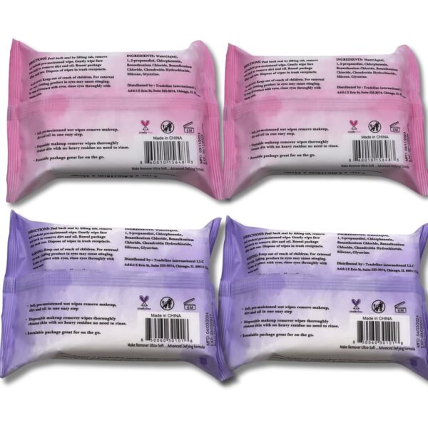 mivida Hypoallergenic Makeup Remover Wipes Bundle | Biodegradable Facial Cleansing & Towelettes Make up Remover Face Wipes | Alcohol-Free Makeup Wipes With Vitamin E & Hyaluronic Acid Total 100 Count - Image 16