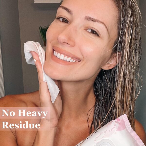 mivida Hypoallergenic Makeup Remover Wipes Bundle | Biodegradable Facial Cleansing, Facial Towelettes Make up Remover Wipes, Alcohol-Free Makeup Wipes Pack 50 ct Vitamin E + 2 x 25 ct Vitamin E - Image 13