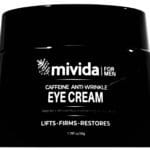 mivida Men’s Caffeine Anti-Aging Eye Cream with Retinol and Hyaluronic Acid | Reduces Fine Lines, Dark Circles & Puffiness | Anti-Wrinkle Eye Moisturizer for Men, 1.7 fl oz