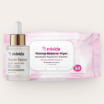 mivida Makeup Remover Wipes with Vitamin E & Super Anti-Aging Face Serum