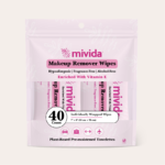 mivida Hypoallergenic Makeup Remover Wipes with Vitamin E, Individually Wrapped (40 Count)