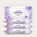 mivida Hypoallergenic Makeup Remover Wipes with Hyaluronic Acid, Value pack (4x50 Count)