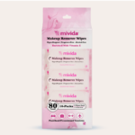 mivida Hypoallergenic Makeup Remover Wipes with Vitamin E, Mini Pack 10 Packs (80 Count)