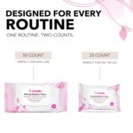 mivida Hypoallergenic Makeup Remover Wipes with Vitamin E, Value pack (4x50 Count) - Image 10