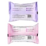 mivida Hypoallergenic Makeup Remover Wipes, Bundle (2 Hyaluronic Acid + 1 Vitamin E) - Image 9
