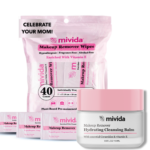 mivida Mother’s Day Skincare Gift Set, Complete Makeup Removal With Cleansing Balm & 40 Individually Wrapped Wipes